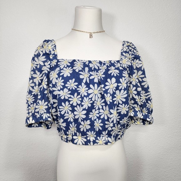 Floral American Eagle Top Size S - Picture 1 of 4